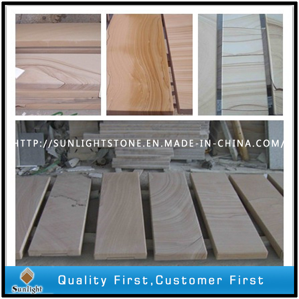 Honed Color Sandstone Steps for Indoor Decoration