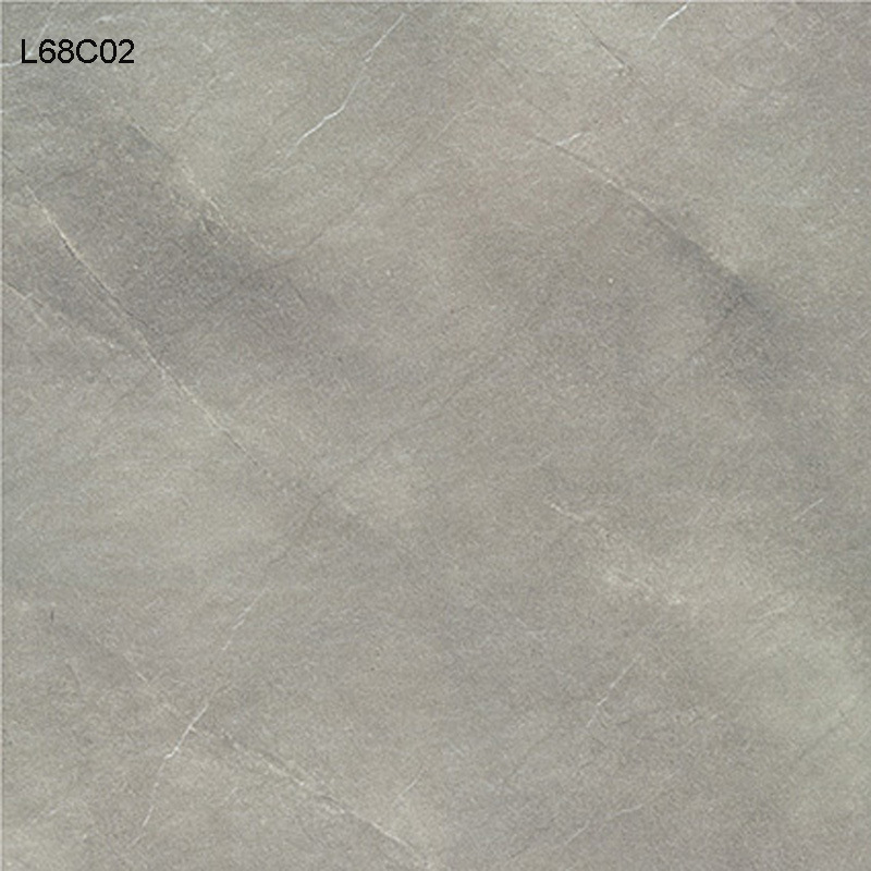 600X600mm Semi-Matte Rustic Gray Ceramic Floor Tile for Home Interior