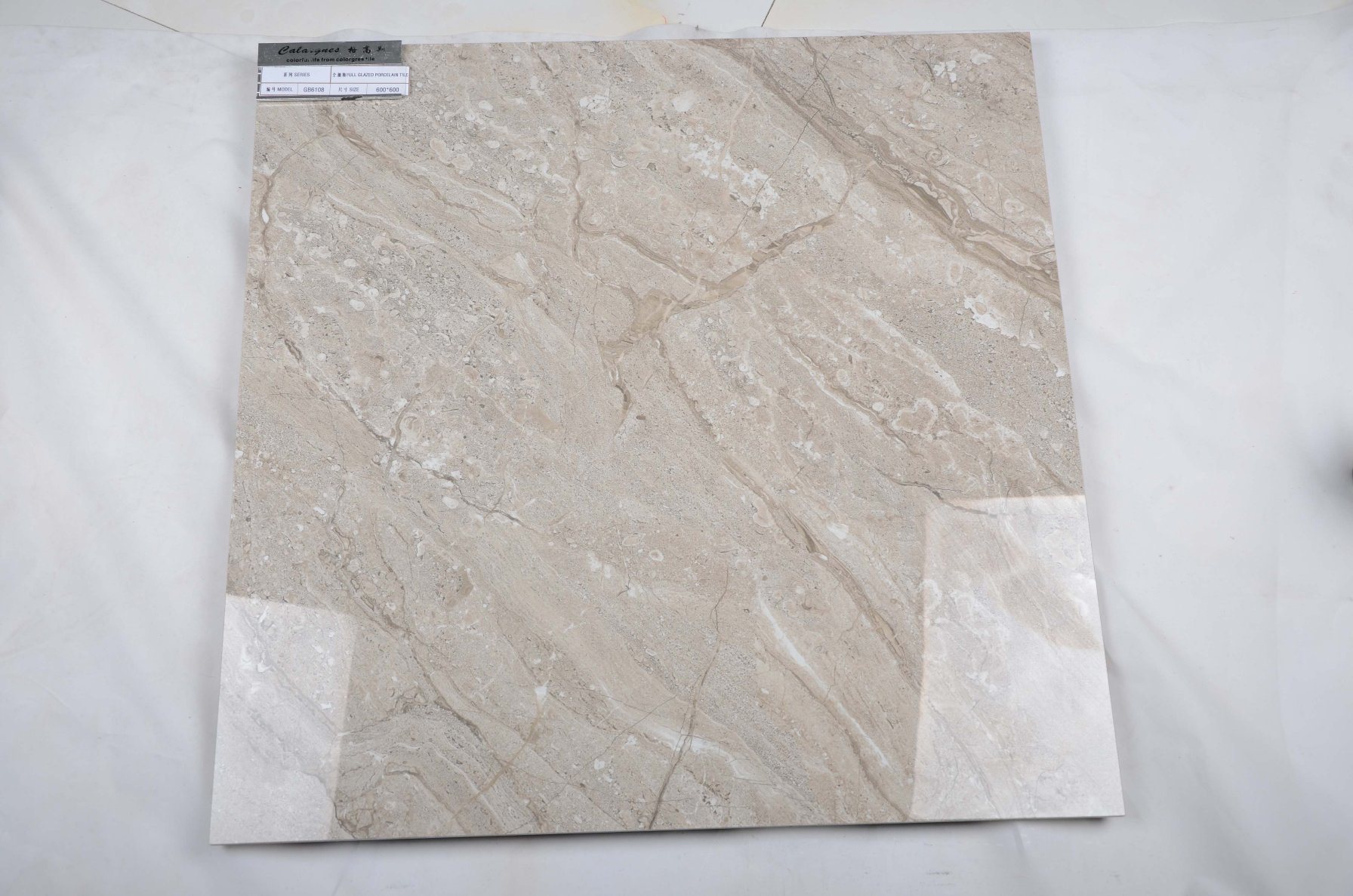 Full Glazed Polished Porcelain Endurable Floor Tile, Ceramic Stone Tile (600*600mm)