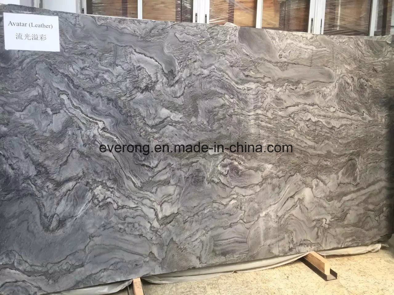 Imported Grey Avatar Marble with Black Veins for Hotel Decoration