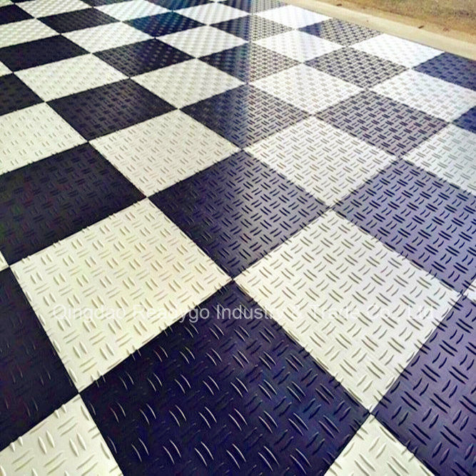 PVC Diamond Tread Garage Flooring