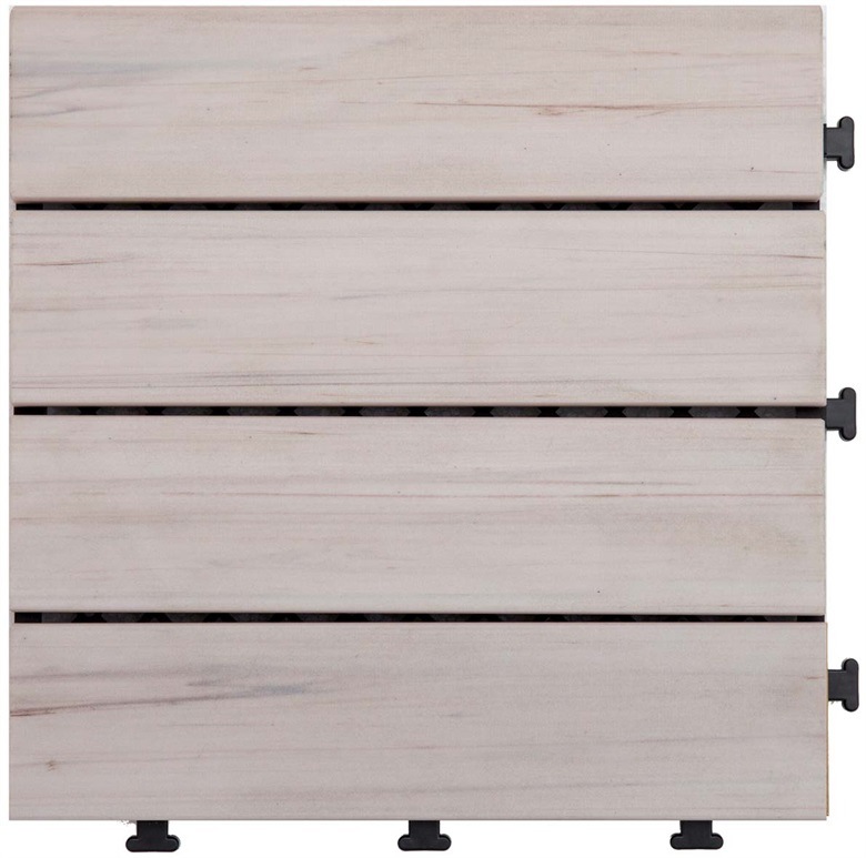 Wood Imitate PS Plastic Decking Floor Tile