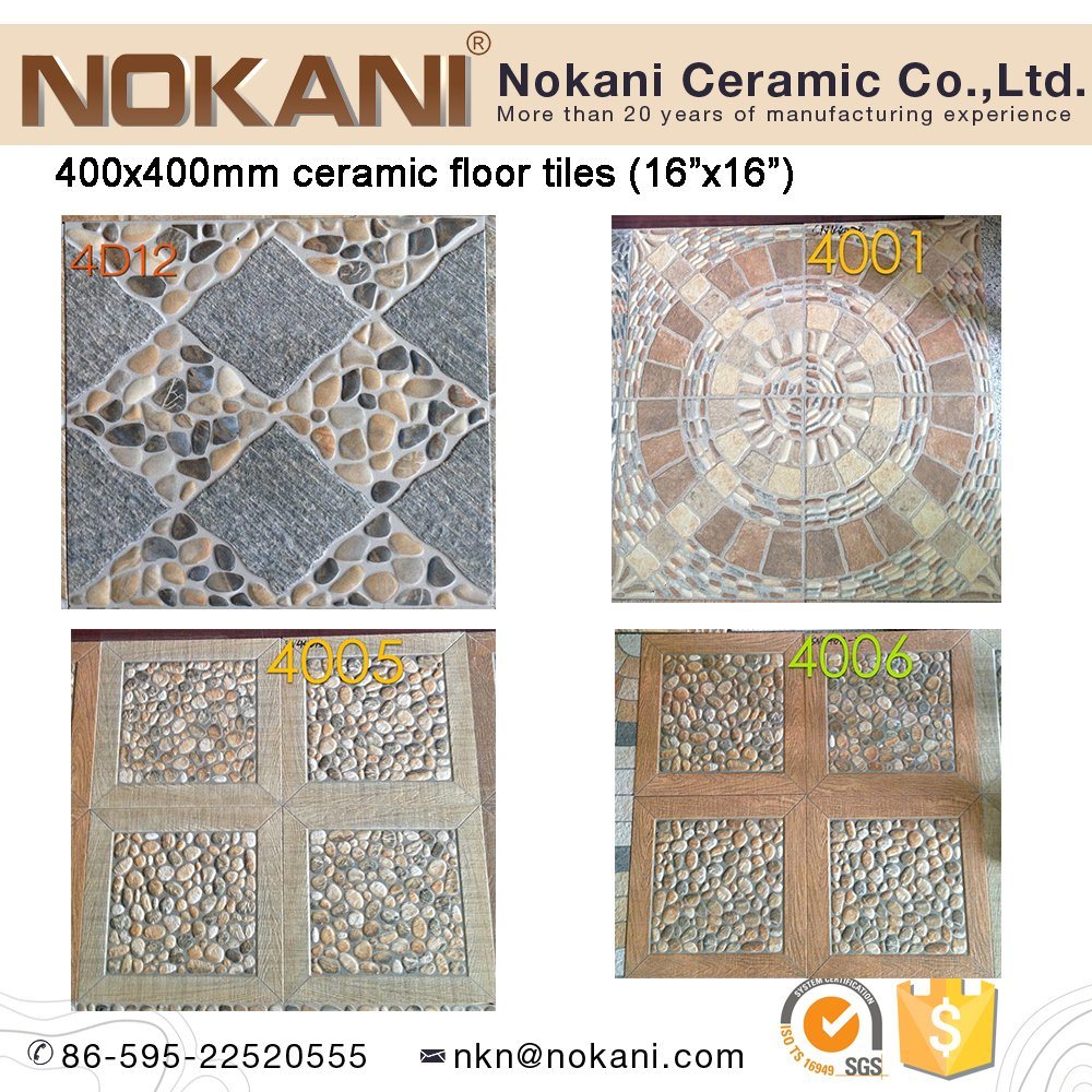 400X400mm Ceramic Floor Tiles Stone Rustic Floor Tile for Garden 16