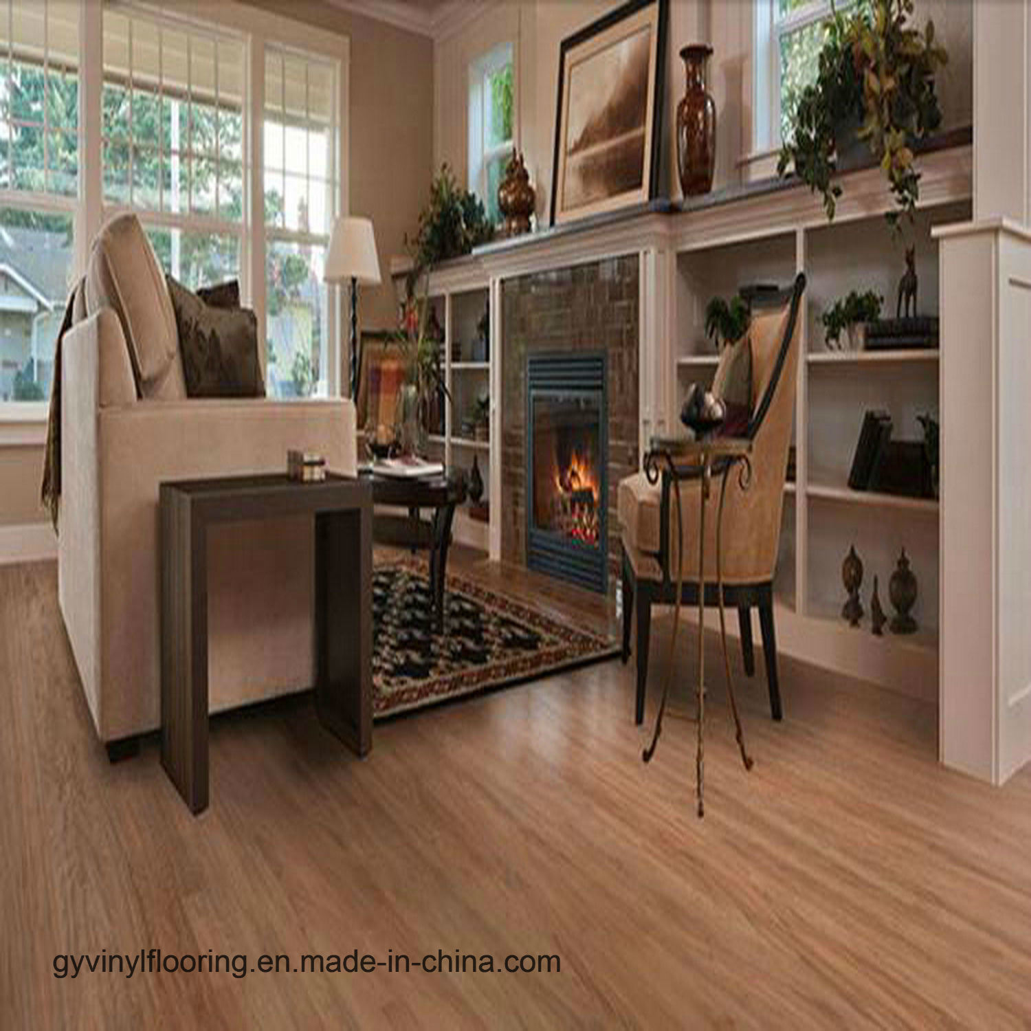 Wood Look PVC Vinyl Click Flooring / Free Lay Floor / Dry Back