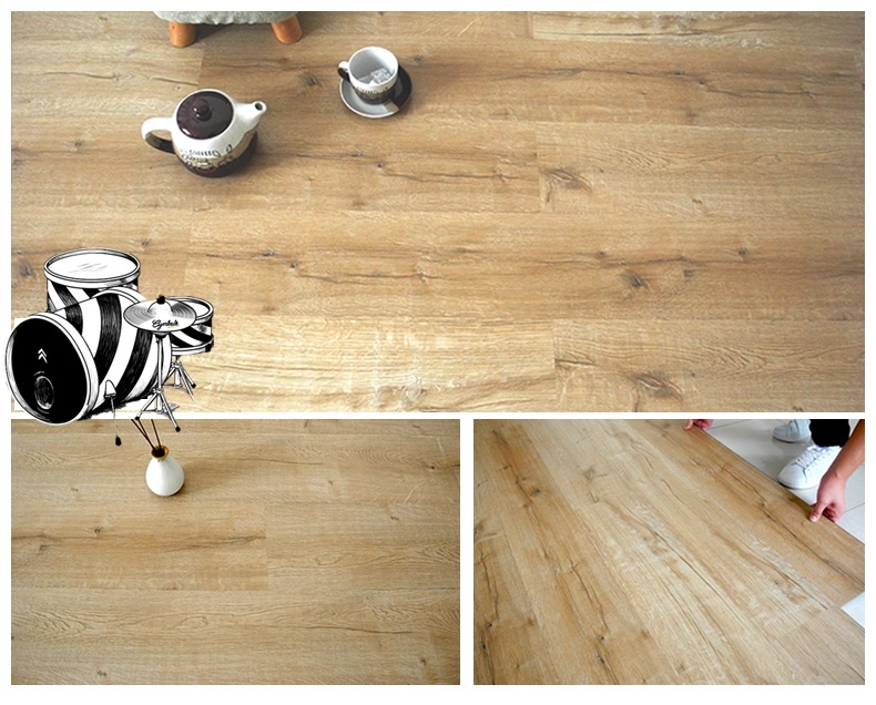 Waterproof PVC Plank Lvt Flooring with Dry Back