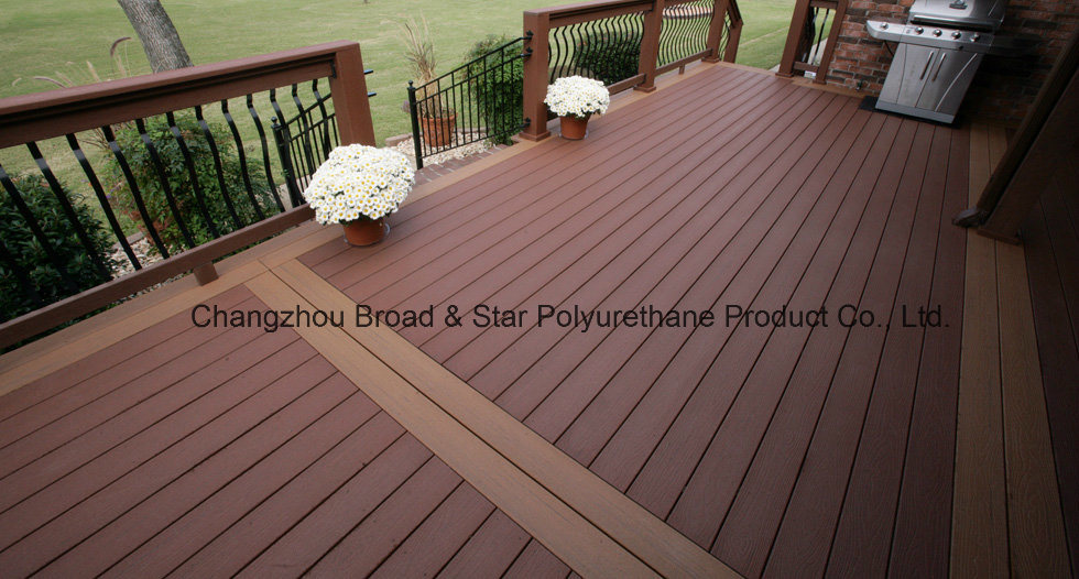 Anti-Slip Weather-Resistant Durable Wood Plastic Composite Decking/WPC Floor/WPC Decking