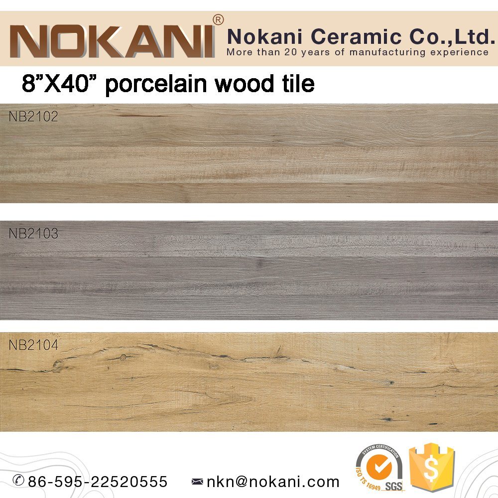 8X40 Porcelain Wood Tile Rustic Porcenalato Madera for Floor