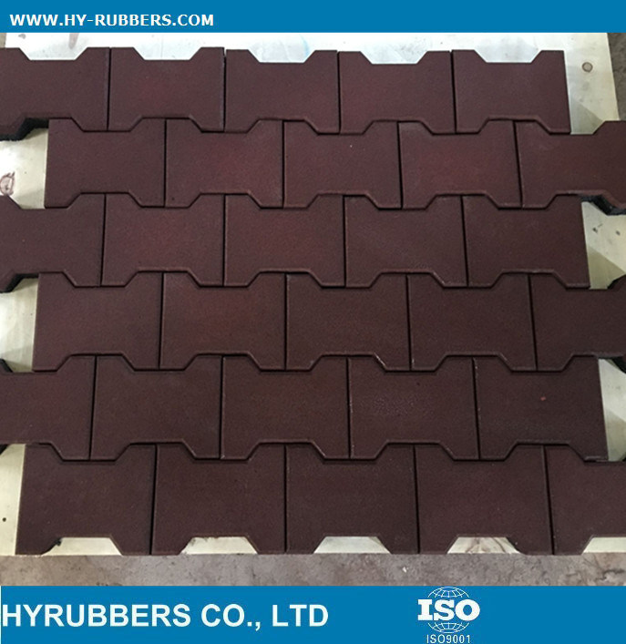 Rubber Dog Bone Tiles for Pavers