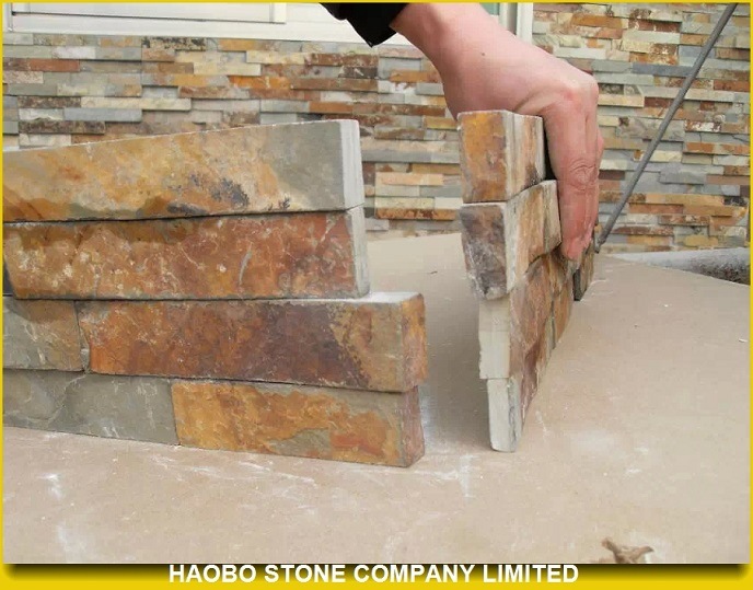 Rusty Yellow Corner Slates in Wholesale