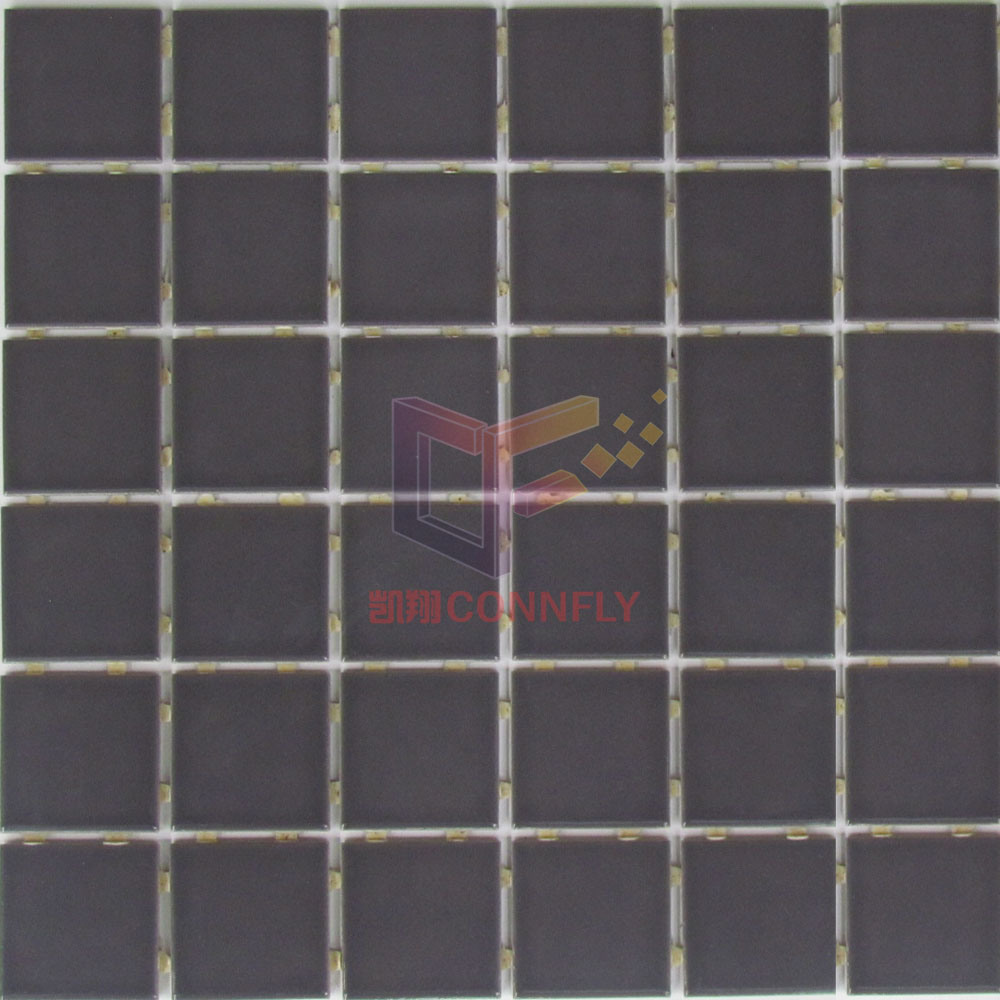 Dark Grey Ceramic Mosaic Tiles (CST131)