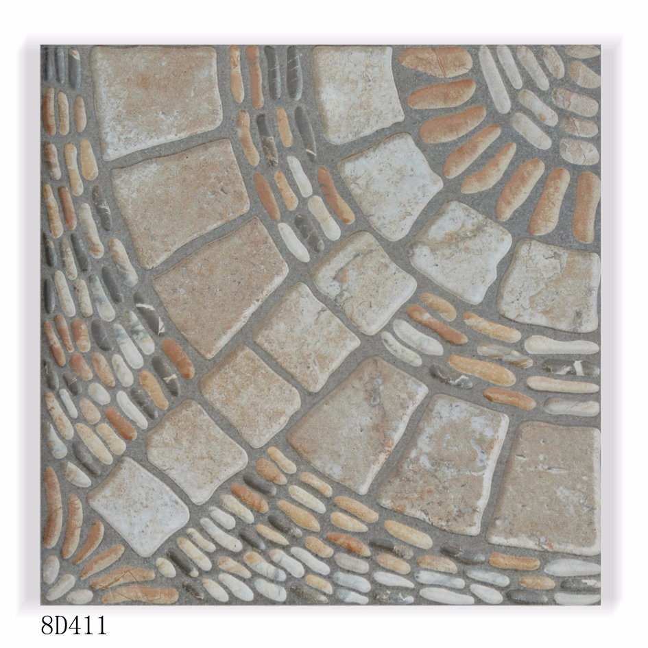 400X400mm Matt Finished Rustic Floor Tile for Garden with ISO