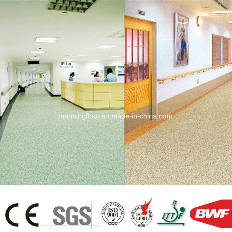 Easy Cleaning Dense Bottom PVC Commercial Vinyl Floor with UV Treatment-2mm