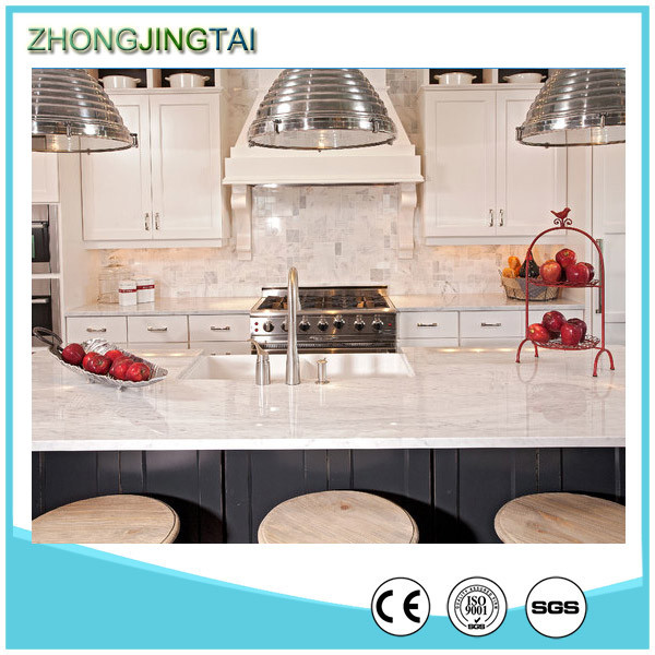 Wholesale Countertop Color Quartz Kitchen Tops (White Quartz Tiles, Solid Surface)