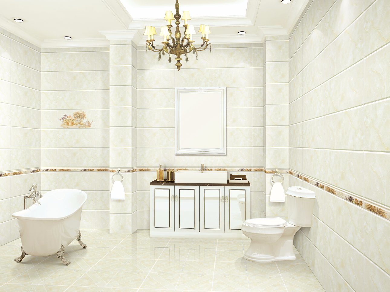 Foshan Manufacturer Price Glossy Glazed Ceramic Tile for Wall and Floor