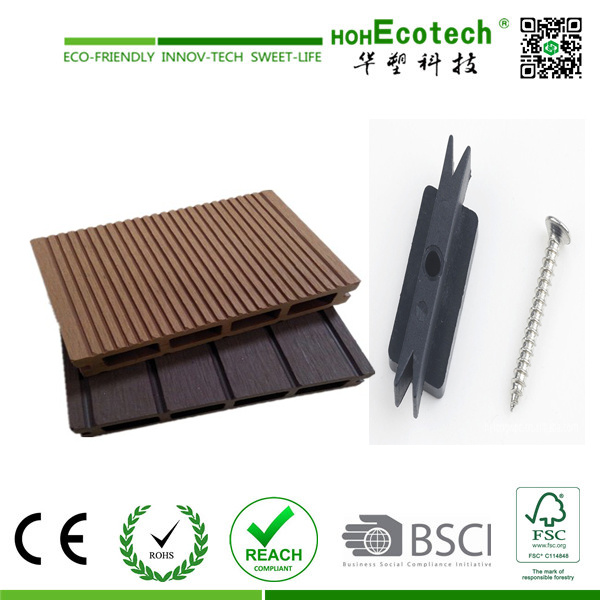 Anti Slip WPC Outdoor Flooring Recycled