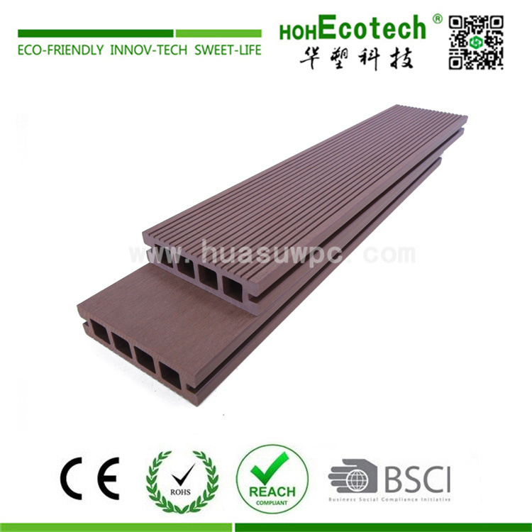 Nice Looking Waterproof Patio Decking Wood Plastic Composite Flooring (100H25)