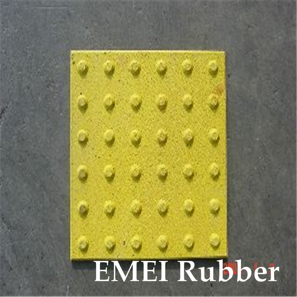 Tactile Safety Rubber Tile/Round DOT Rubber Floor