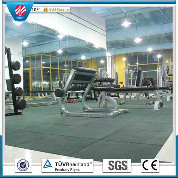 Gym Rubber Flooring Mat/Anti-Slip Rubber Mat/Wearing-Resistant Rubber Tiles