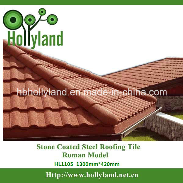 Long Usage Time Stone Coated Metal Roofing Tile ---- Roman Tile