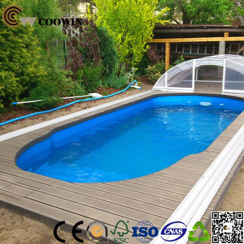 Wood Plastic Composite Decking for Above Ground Swimming Pools