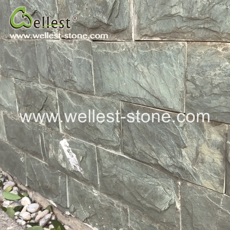 Green Slate Mushroom Tile/Wall Covering Decorative Tile/Exterior Wall Cladding Mushroom Tile