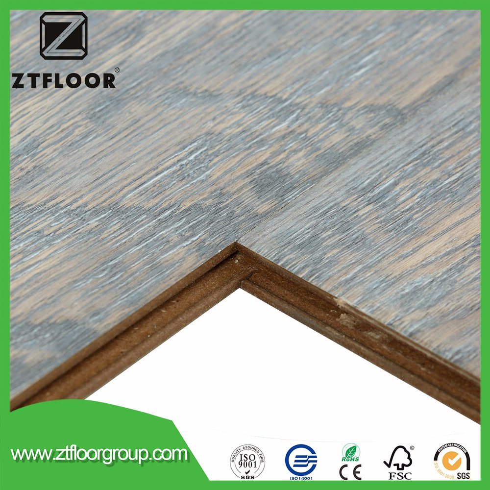 Wood Texture Surface Waterproof Laminated Flooring with Top Quality HDF