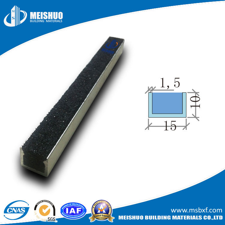 Recessed Carborundum Insert Stair Nosing Strips for Granite