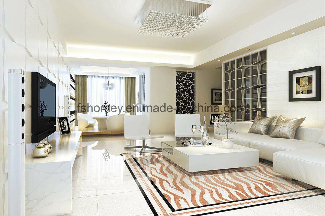 White Polished Porcelain Flooring Tile for Living Room