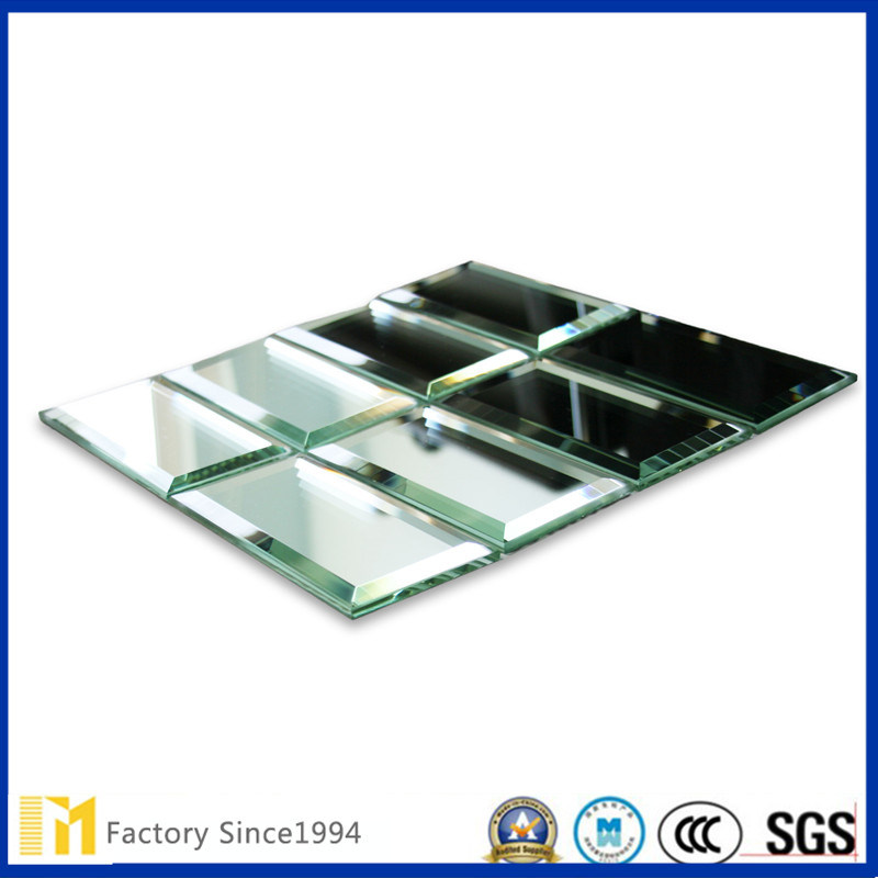 Beveled Glass Mirror Subway Tile Kitchen Bathroom Living Room Backsplash