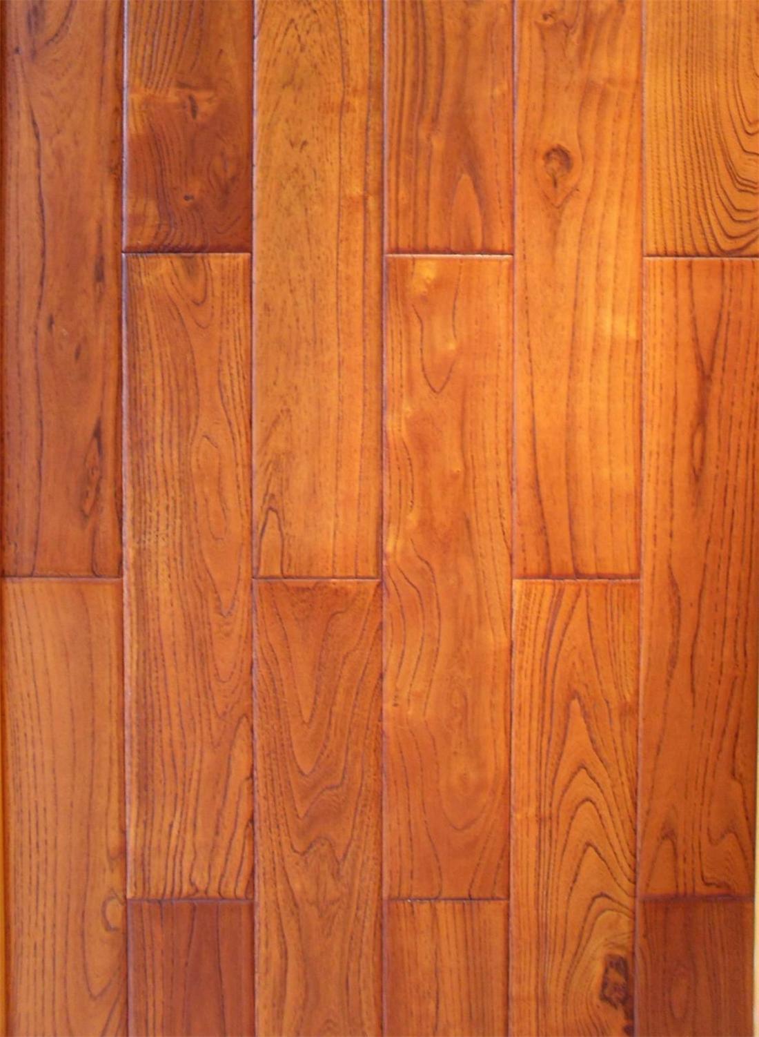 Hand Scraped Chinese Teak (robinia) Engineered Hardwood Flooring