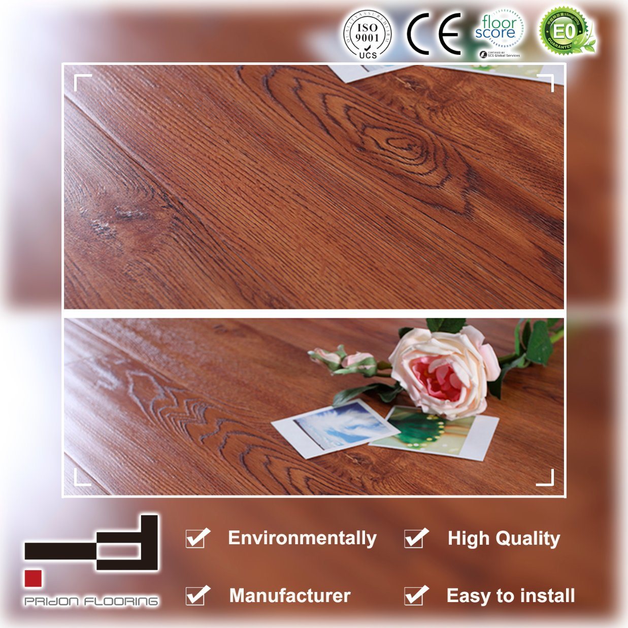 12mm Synchronized Embossed Laminate Flooring