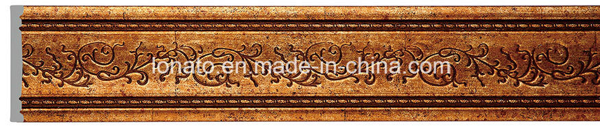 Wholesale Wood Color PS Skirting Floor Moulding Panel