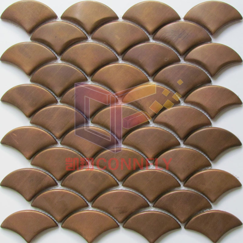 Fish Scale Mosaic Made by Copper (CFM1035)