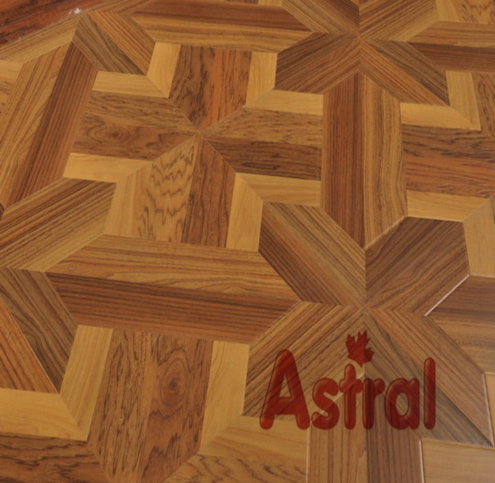 12mm Mirror Surface (U-Groove) Parquet Laminate Flooring (6974)