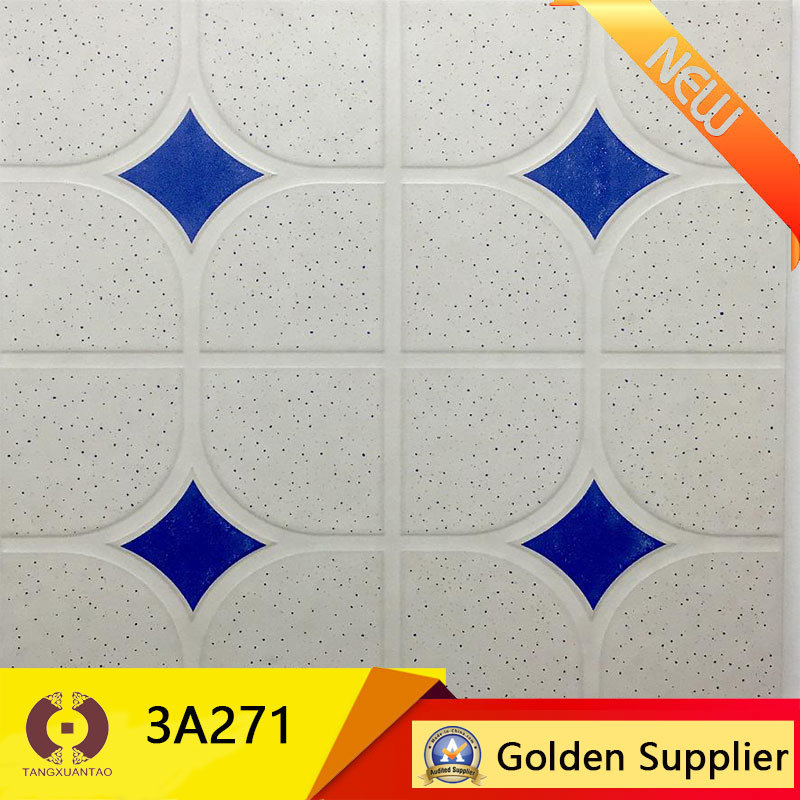 300X300mm Blue Flower Bathroom Decoration Ceramic Floor Tile (3A271)