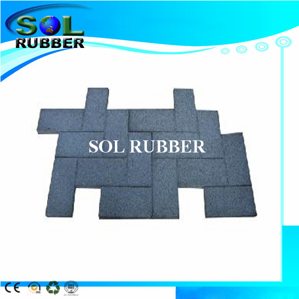 Specail Design Free Install Outdoor Rubber Flooring Tile