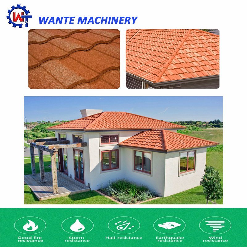 New Design Roman Type Stone Coated Metal Roof Tile for Building Material