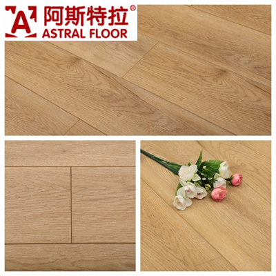 German Technology CE Silk Finish White Oak Laminate Flooring (AJ1610)