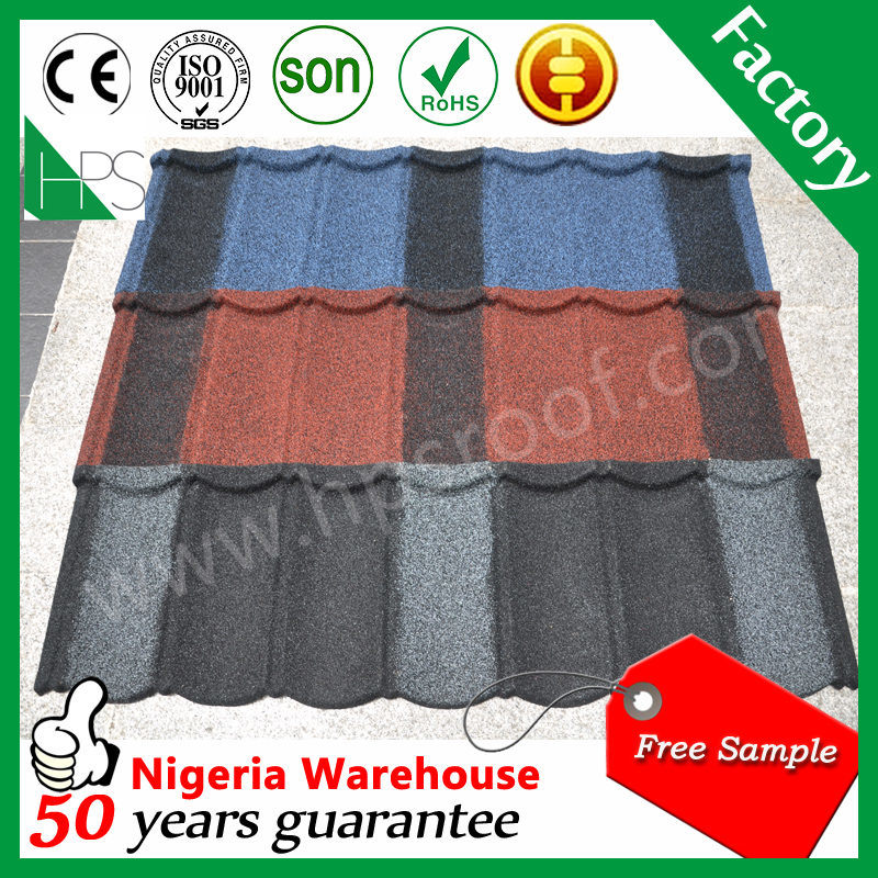 Galvanized Coated Chinese Stoned Coated Metal Roof Tiles French Roof Tile