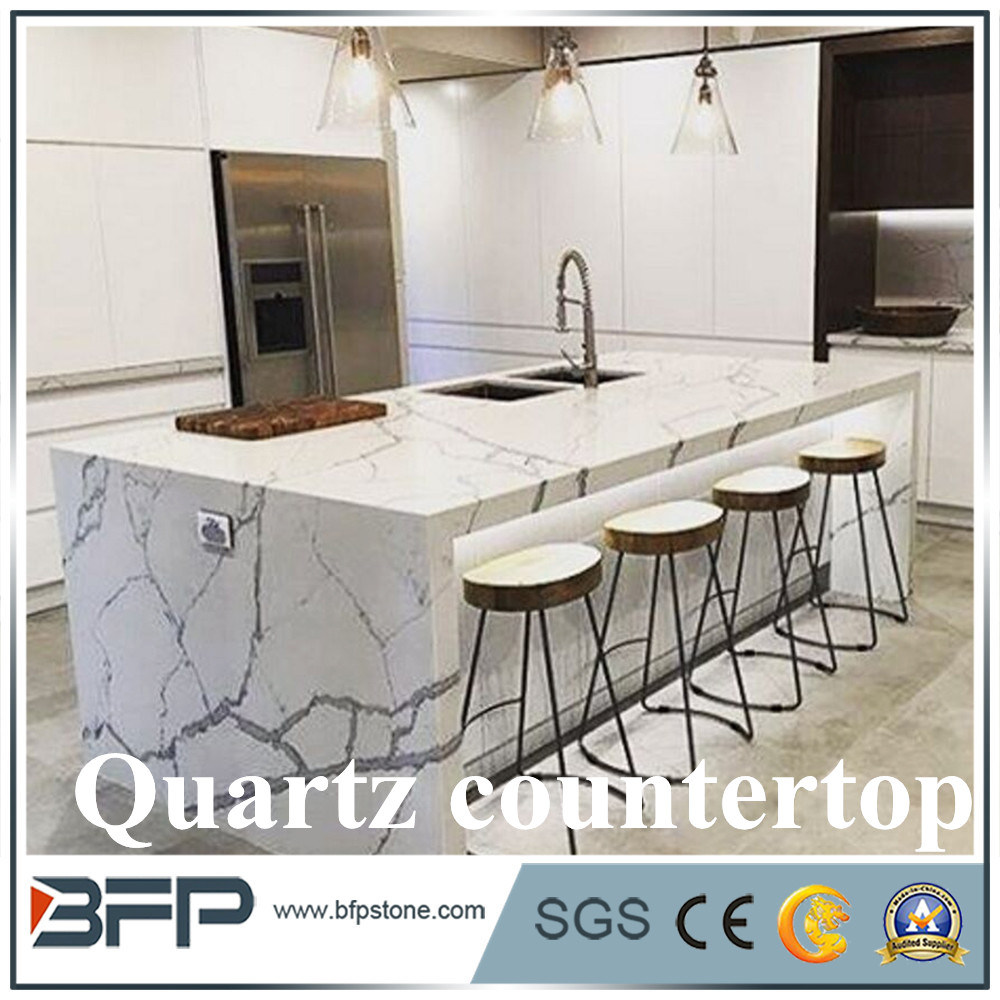 Hotel Project Bathroom Quartz Stone Countertops Vanity Tops