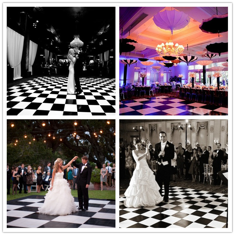 Polished Shiny Outdoor Wedding Dance Floor Portable Wooden Dancing Floor