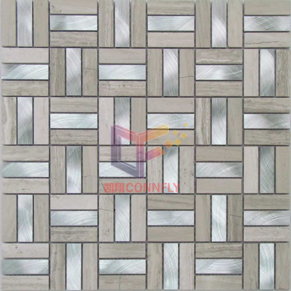 Wooden Pattern Stone Mosaic/Metal Mosaic (CFA35)