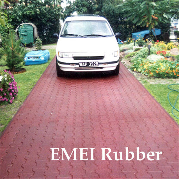 Rubber Garage Paver Tile for Outdoor