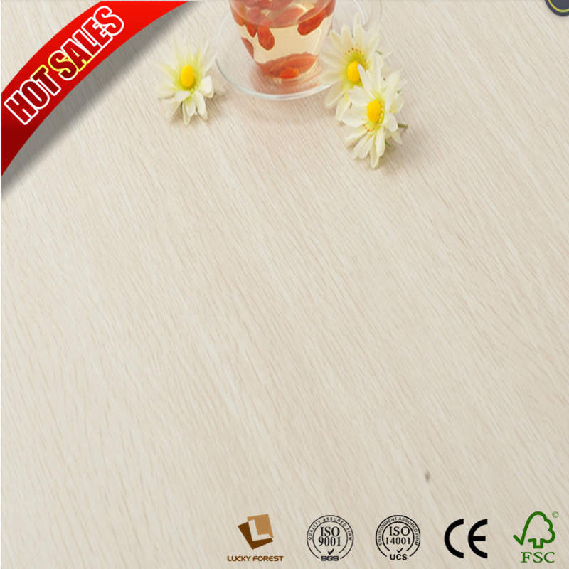 7mm 8mm AC3 AC4 Royalty Laminate Flooring White Color for Kitchen