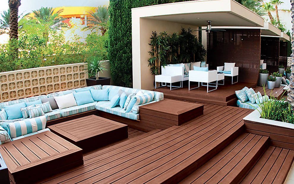 100% Recycle Green Material Garden Use WPC Decking Flooring