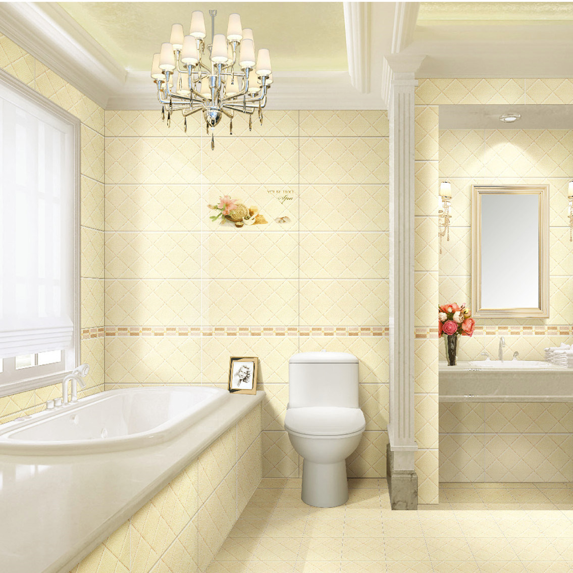 300X600mm Interior Glazed Building Material Ceramic Wall Tile (6D180)