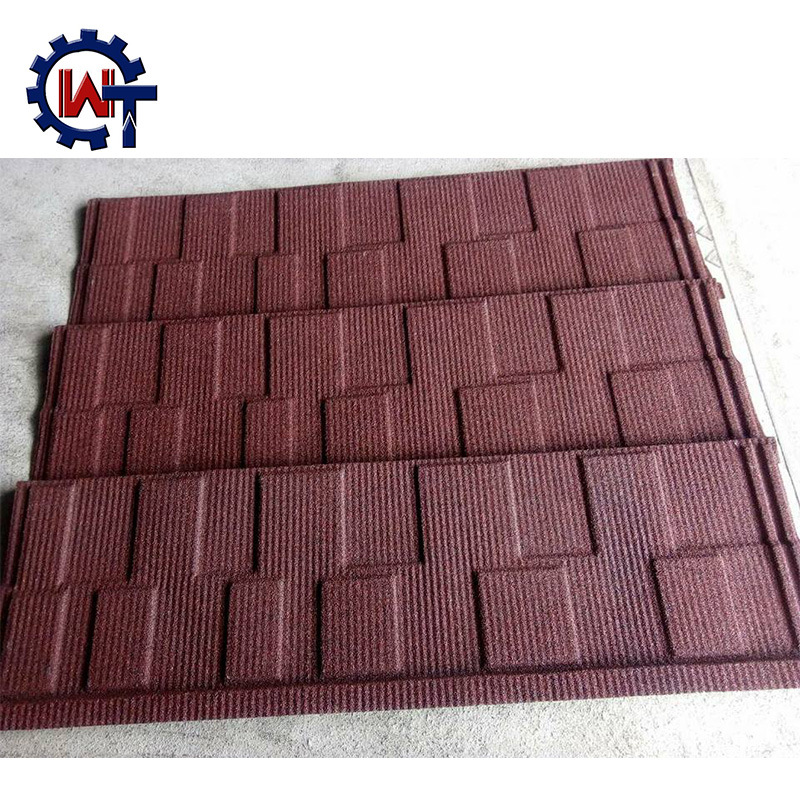 Durable Building Material Stone Coated Metal Bond Roof Tile