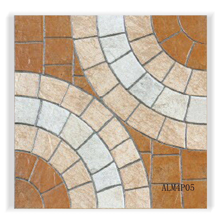 Inkjet Rustic Ceramic Floor Tile for Garden with ISO (ALM4P05)