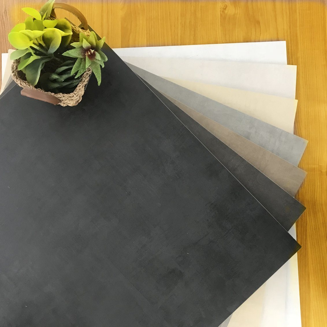 Coal Color Glazed Porcelain Wall and Floor Tile with Competitive Price (A6018)