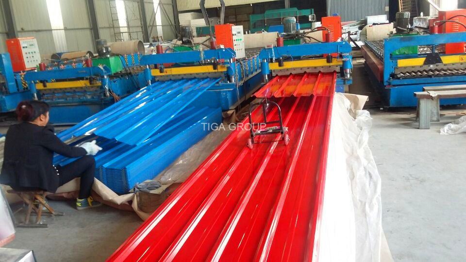 Anti Rust Prepainted Zinc Coated Steel Roofing Corrugated Metal Roof Tile